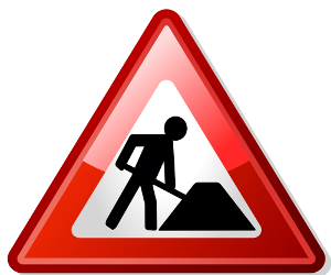 Baustellen-Schild